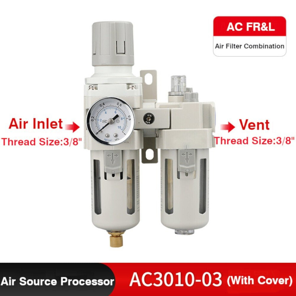 (2010) Compressor Air Filter Air Pressure Regulator Water-oil Separator Trap Filter for Air Tools System