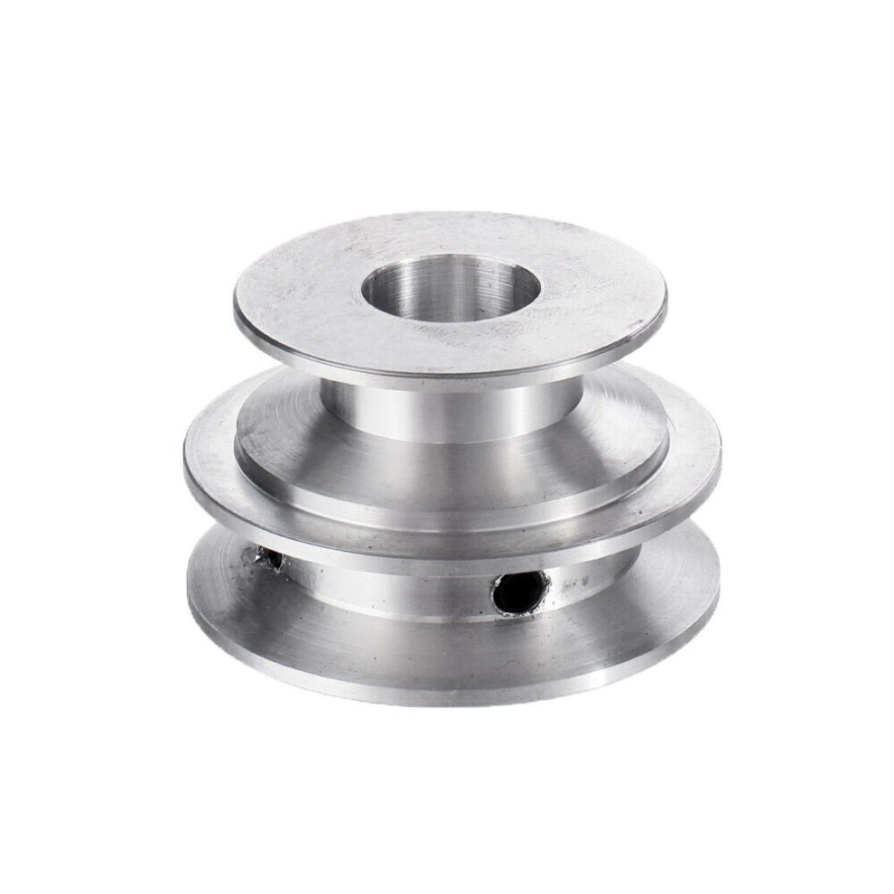 (14mm) Aluminum Alloy 40&50mm Double Groove Pulley 8-20MM Fixed Bore V-shape Pulley Wheel for 10MM Belt