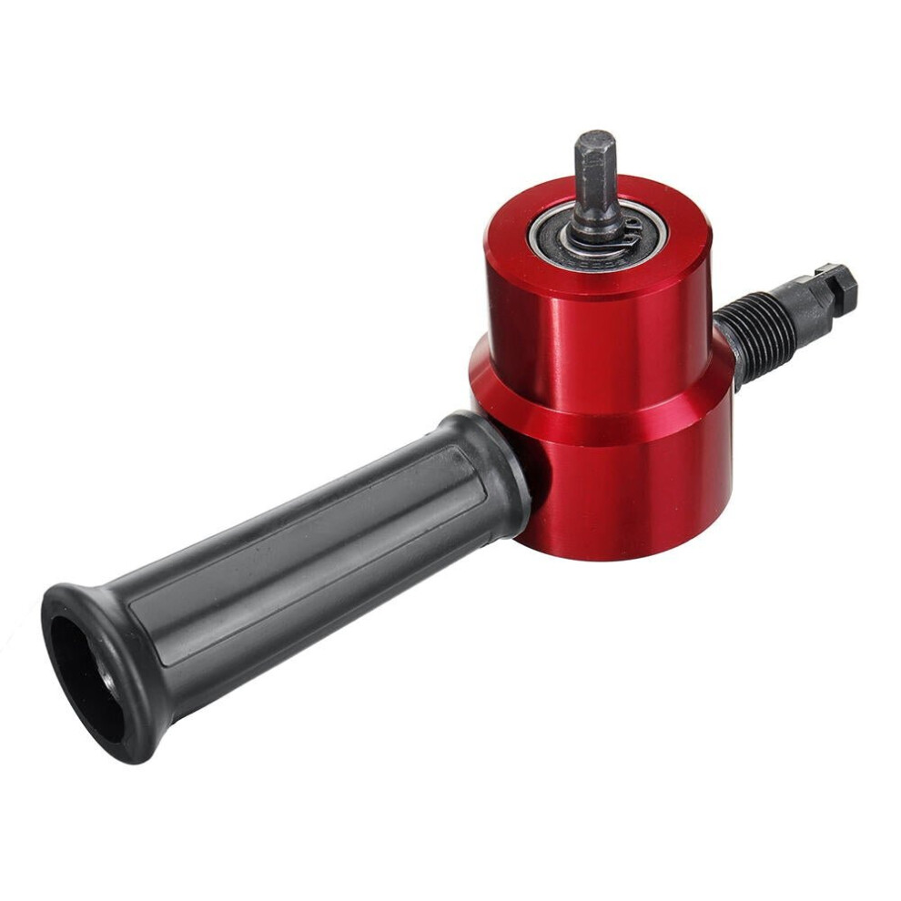 Red Double Head Sheet Metal Nibbler Cutter Drill Attachment Metal Sheet Cutter For Electric Drill 3654659181909