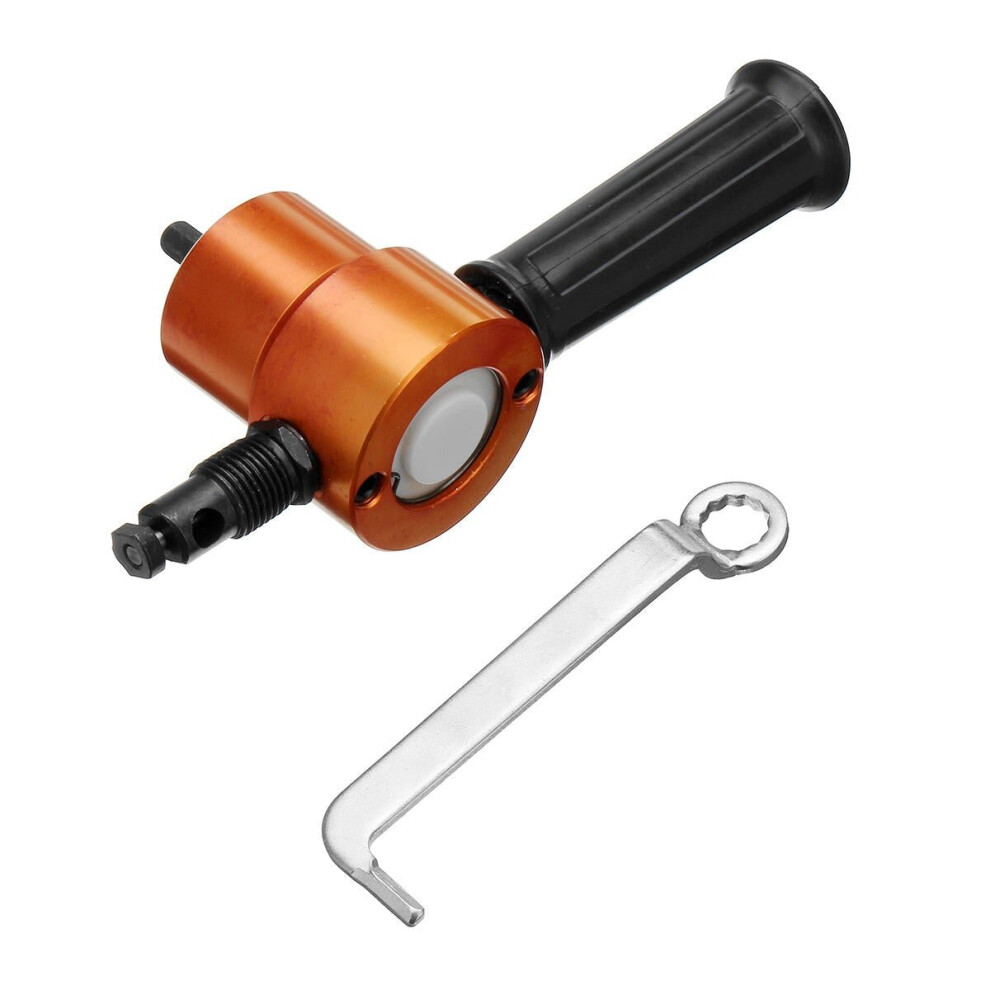 Photos - Power Tool Battery GreenZech Blue or Orange Double Headed Sheet Metal Cutting Nibbler Drill Attachment Metal Cutter (Orange)