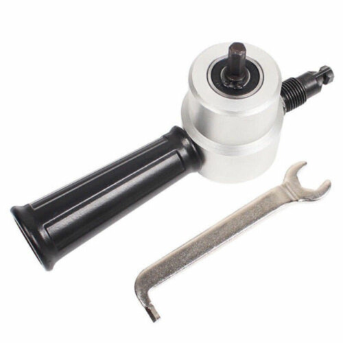 Double Head Sheet Metal Nibbler Cutter Holder Tool Power Drill Attachment 1