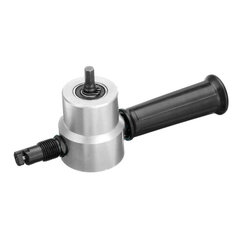 (Type B: Single pack) Double Head Sheet Metal Nibbler Cutter Cutting Tool Saw Power Drill Attachment 1