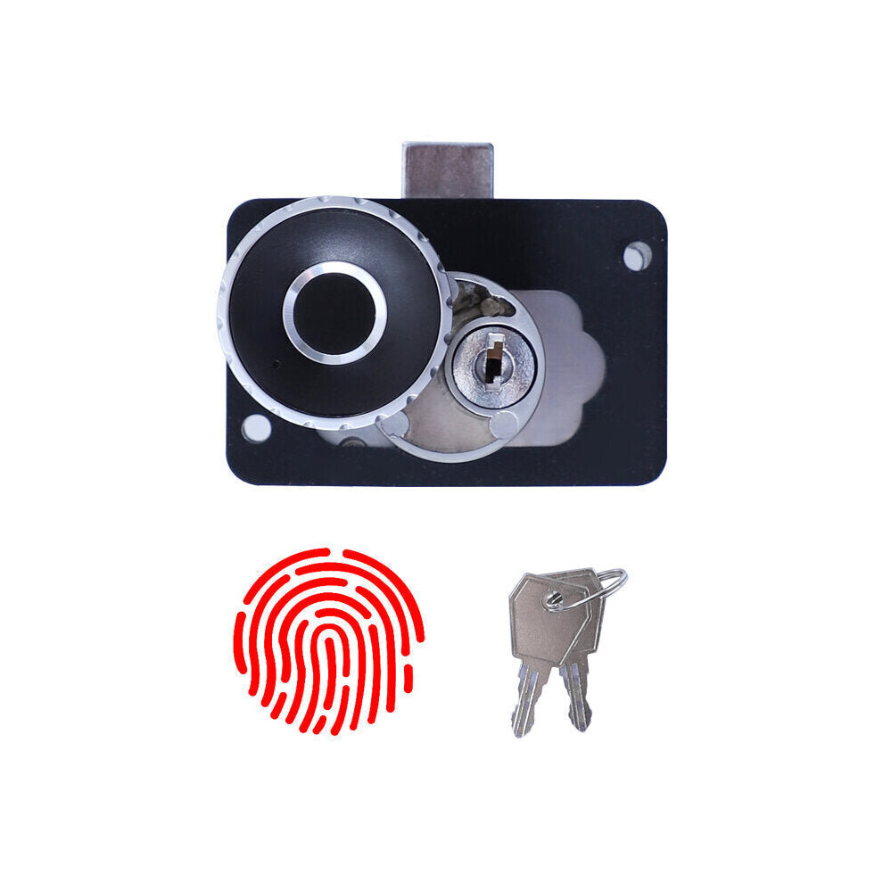 Automatic Intelligent Fingerprint Cabinet Lock Portable Keyless USB Rechargeable Drawer Lock for Home &Office Furniture Wardrobe Fast Recognition