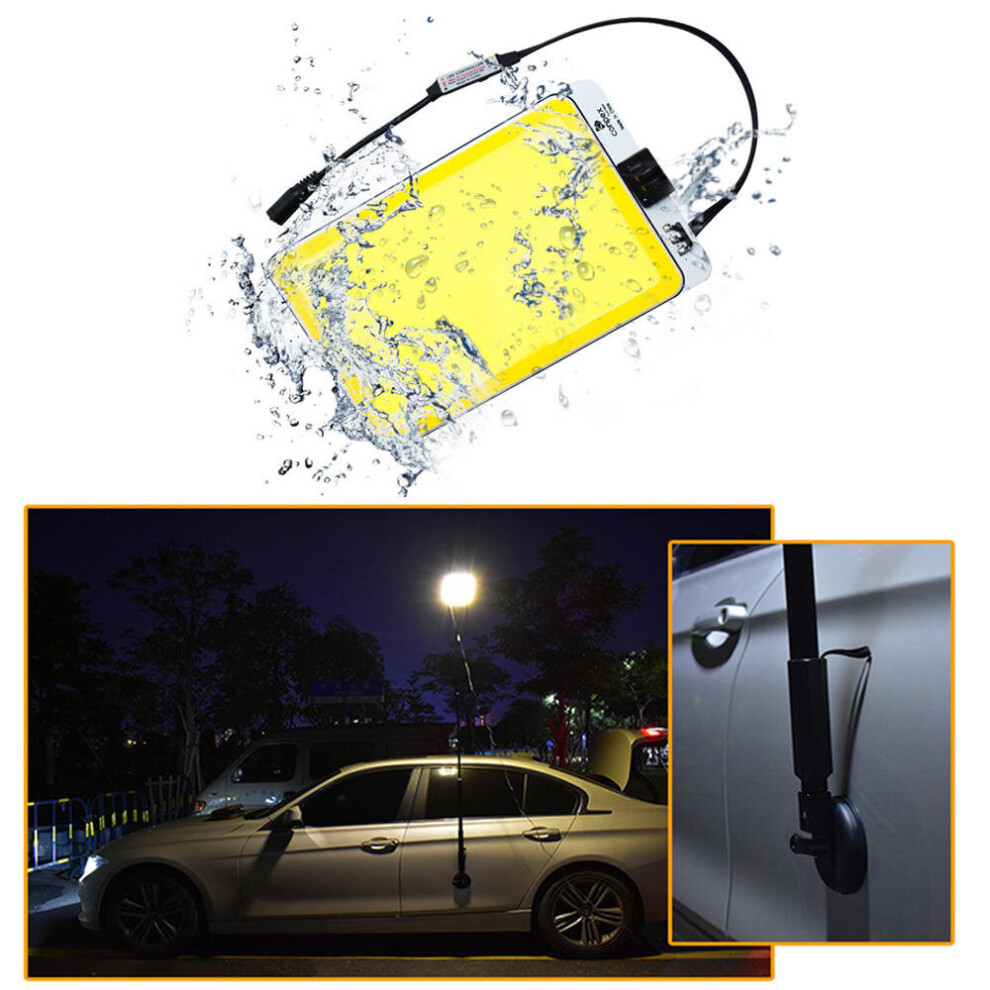 6900LM 1000W LED COB Mobile Car Light 3 Modes IP67 Waterproof Camping Night Work Lantern With Sucker Remote Control