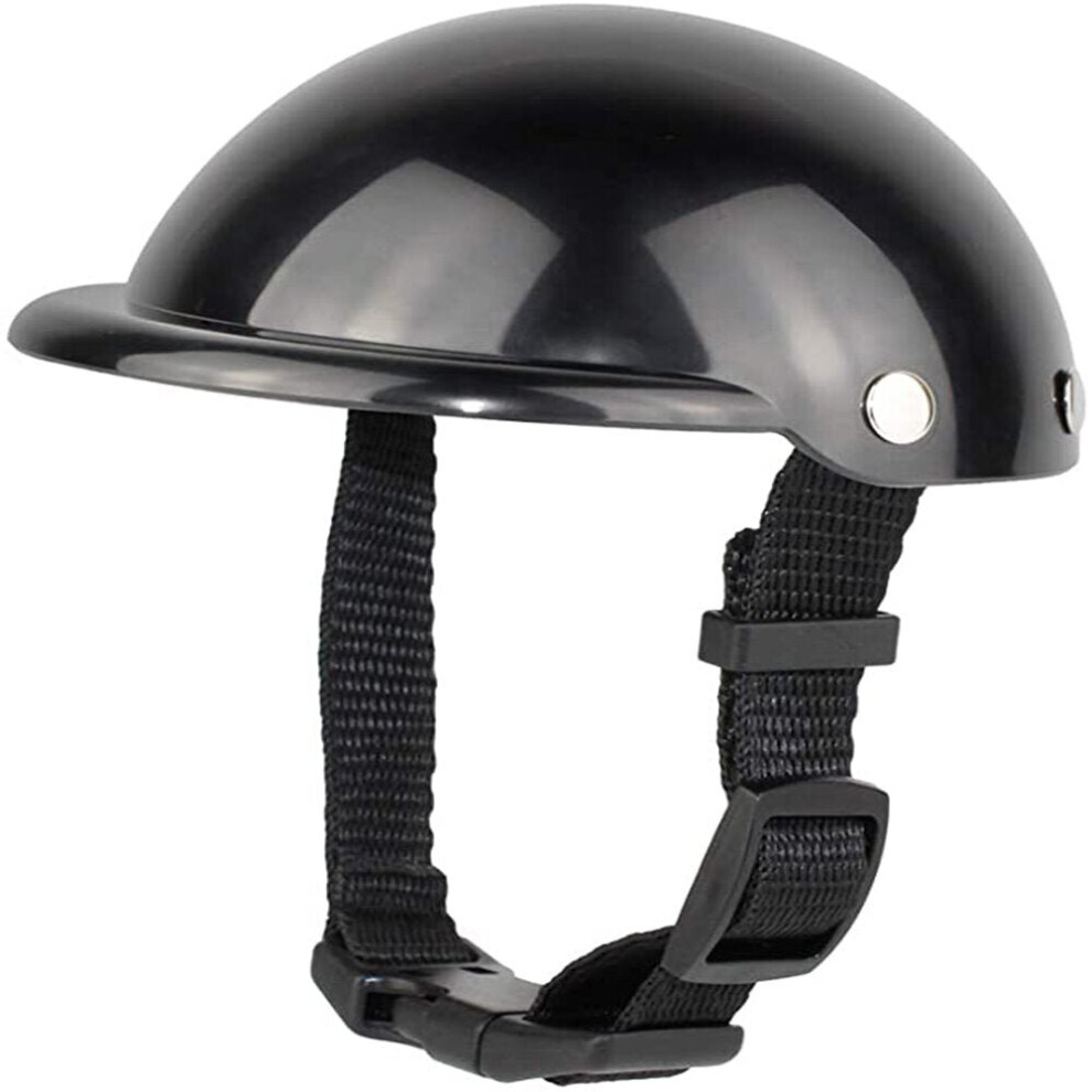 (M) Pet Motorcycle Helmet Cap Riding Dog Photo 3654657486884