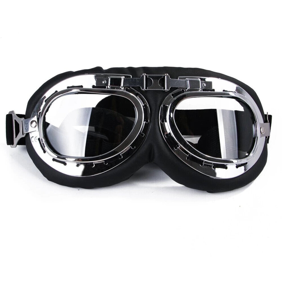 (Transparent) UV Protection Dog Sunglasses Large Glasses Eyewear Foldable Sun-resistant Goggles