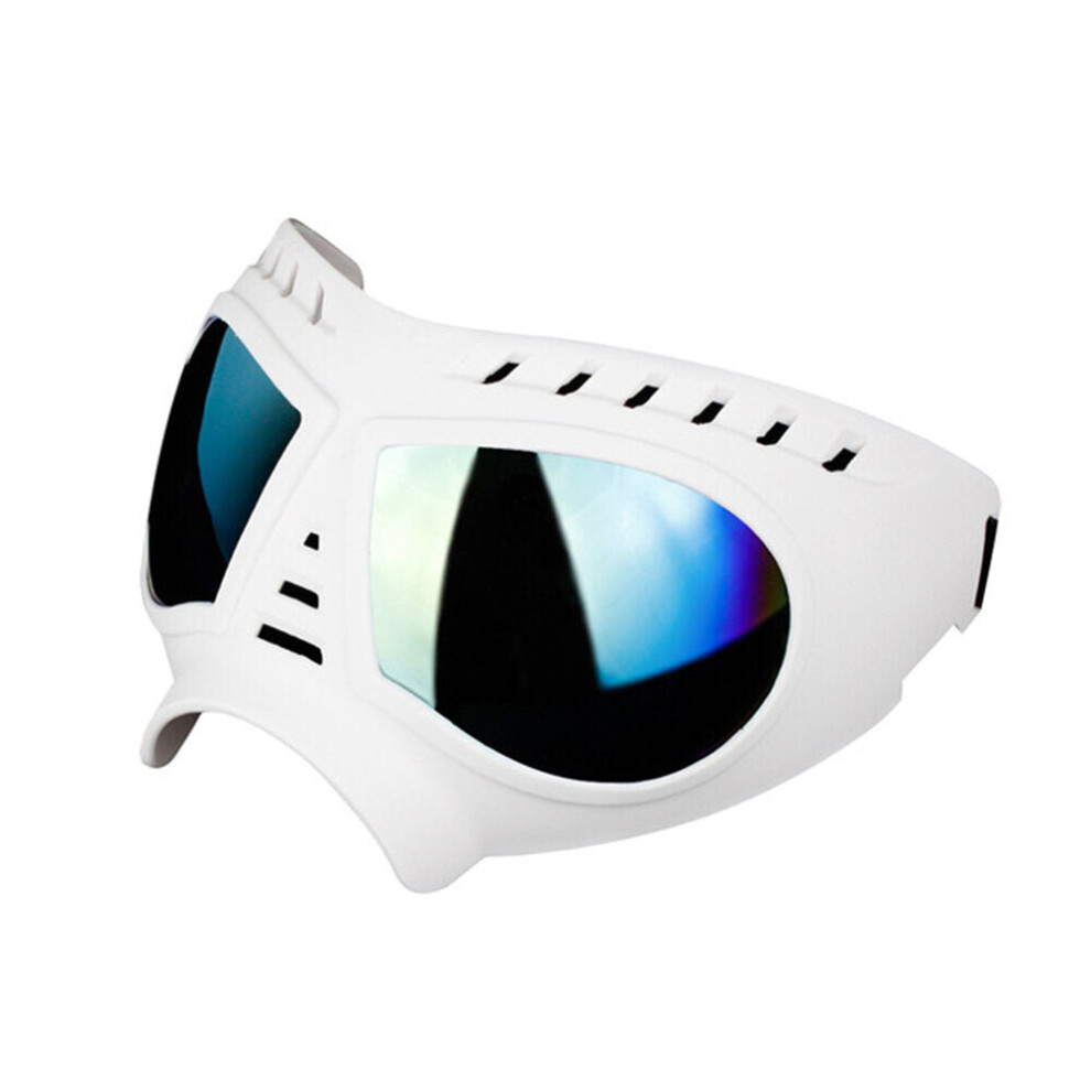 (White) Anti-UV Pet Dog Goggles Sunglasses Eye Wear Protection Waterproof