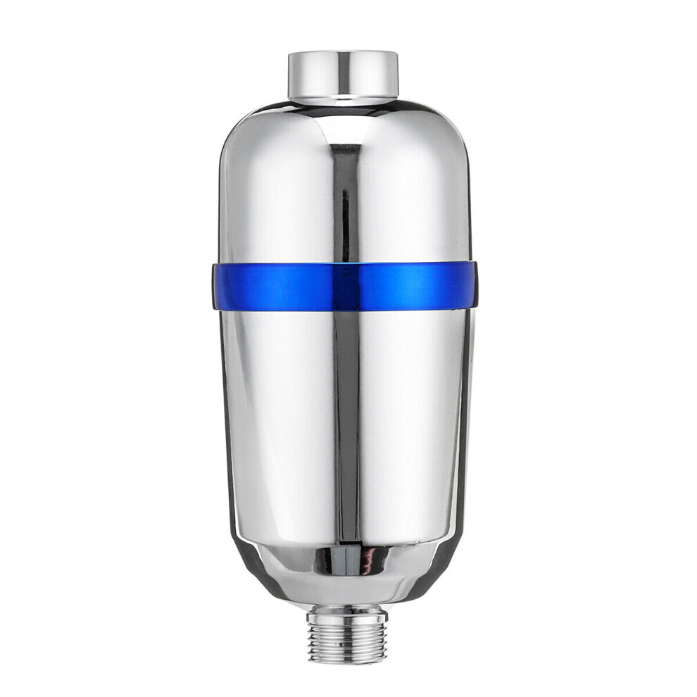 (Blue) 15-level Shower Bath Water Purifier Filter With Element