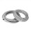 GreenZech (Silver, AN6) 20FT Fuel Hose Oil Gas Line Nylon Stainless Steel Braided Silver Black 6