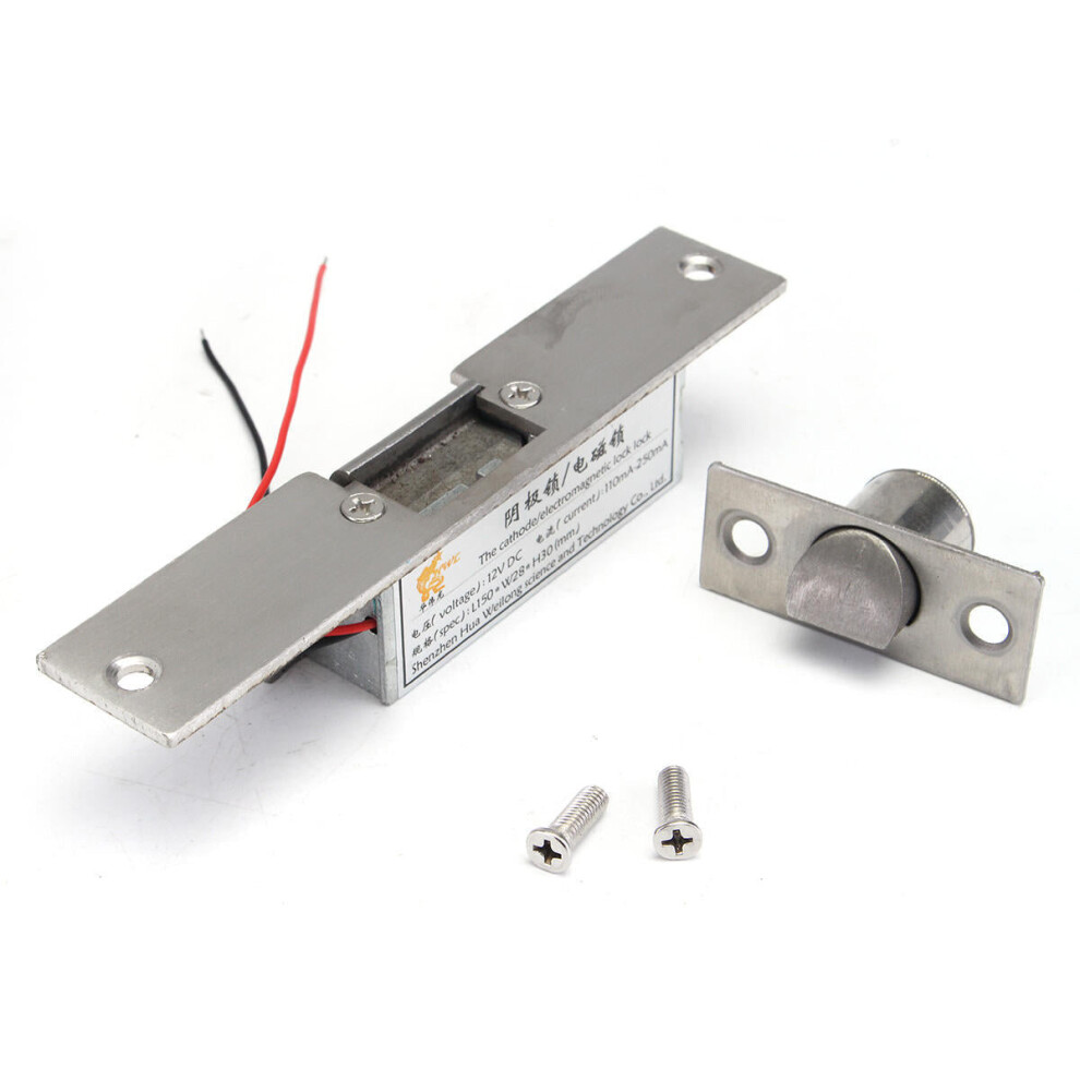 12V Electric Strikes Lock Fail Safe Nc Cathode For Access Control Wood Metal Door 3654659442956