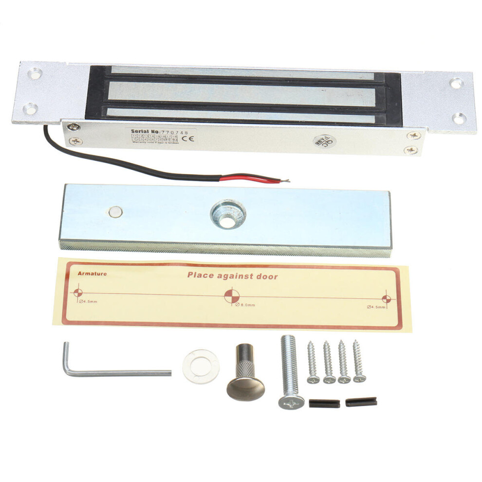 12V Electric Magnetic Entry Door Lock Electromagnetic Access Control 280Kg 600Lb 3654659442949