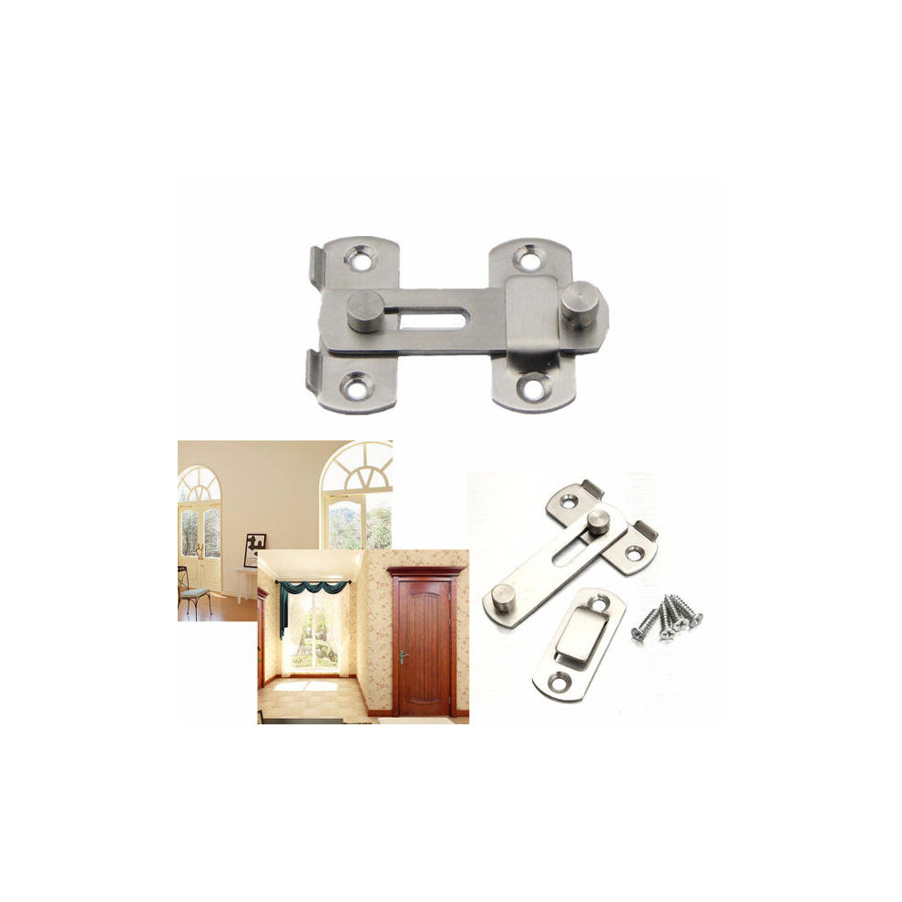 Stainless Steel Window Door Gate Safety Sliding Barrel Bolt Latch Lock Hasp