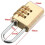Heavy Security 3 Digit Brass Code Combination Padlock Luggage Gym Locker Toolbox Lock 5