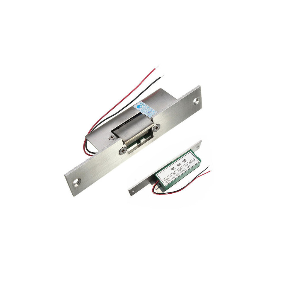 Door Electric Strike Lock Fail Safe No Narrow-Type Electronic Control 12V Dc 3654659423375