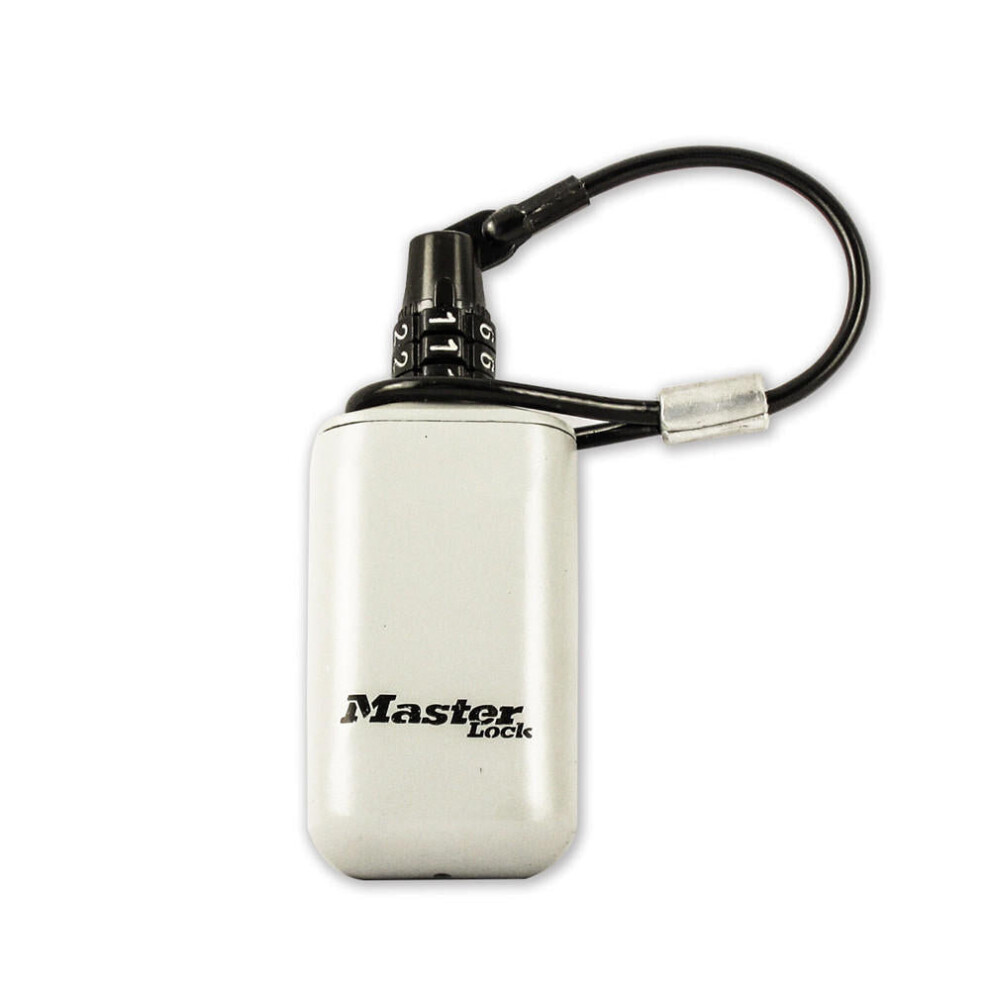 Mini Portable Key Box with Cable Lanyard Multifunction Home Outdoor Backpack Hanging Code Lock Storage Box