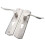 Polished Door Handle Front Back Lever Lock Cylinder Dual Latch with Keys 4