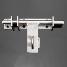 Sliding Bolt Gate Latch Door Thickened 304 Stainless Steel Barrel Bolt Door Latch Door Hasp with Padlock Hole