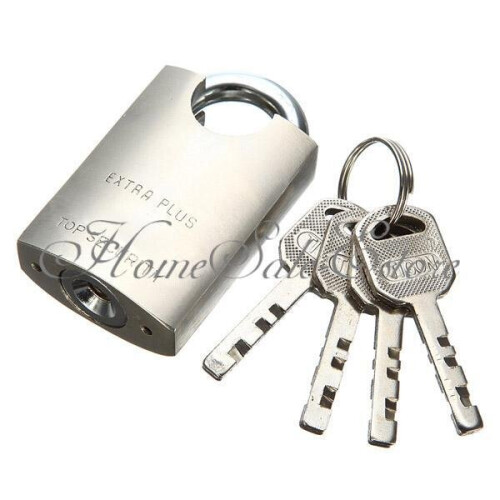 40mm 4 Keys Heavy Duty Closed Shackle High Security Solid Steel Lock Padlock 2