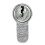 Polished Door Handle Front Back Lever Lock Cylinder Dual Latch with Keys 7