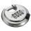 Security 4 Digit Combination Disc Padlock Steel Alloy Heavy Duty Hardened Door Lock 5