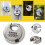 Security 4 Digit Combination Disc Padlock Steel Alloy Heavy Duty Hardened Door Lock 10