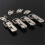 4PCS Case Box Chest Spring Stainless Tone Lock Toggle Latch Catch Clasp 6