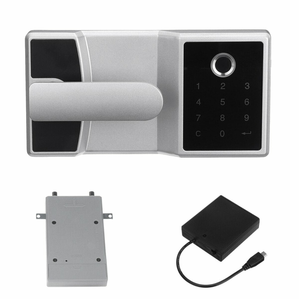 Electronic Digital Lock Fingerprint Password Home Door Security Lock Cabinet Cash Box