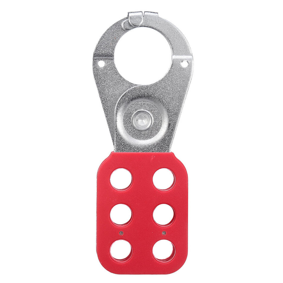 (25Mm) 25Mm/38Mm Industry Security Six Couplet Lockout Tagout Hasp Clasp Lock Vinyl Coated Steel Hasp 3654659443311