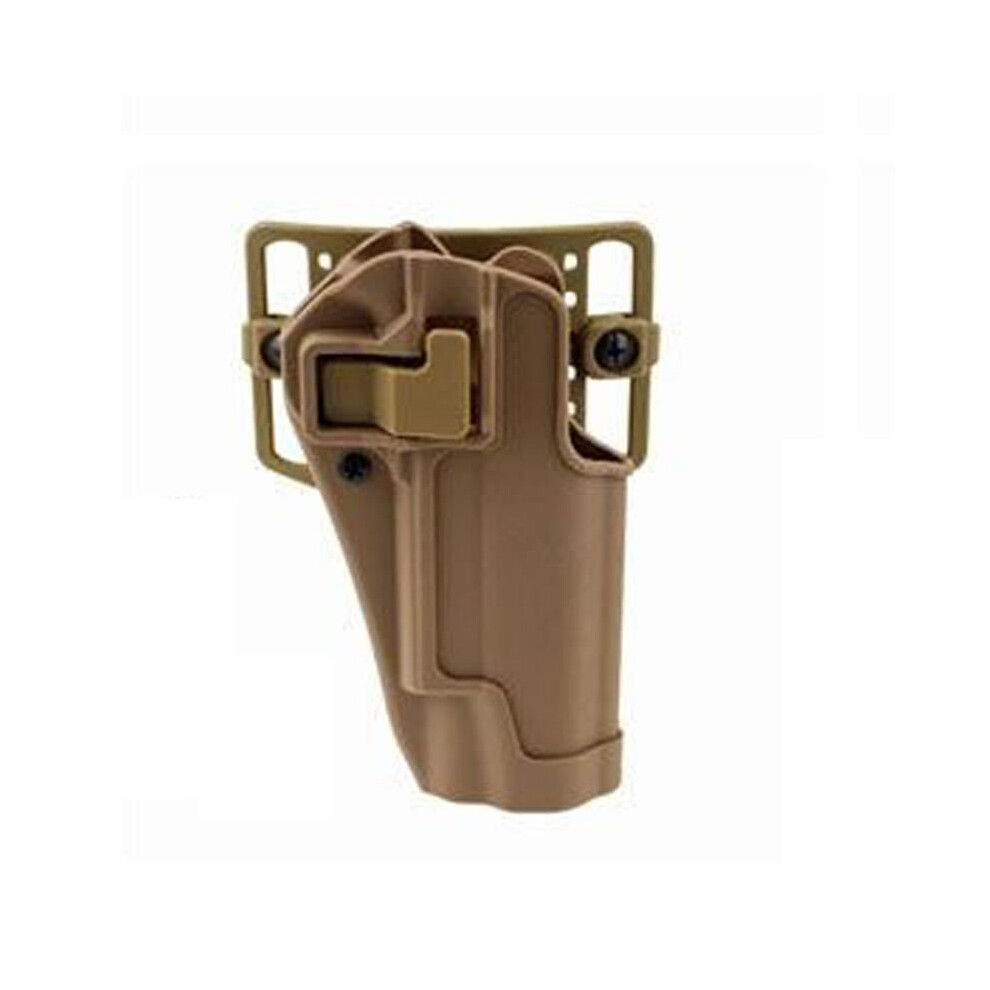 (Tan, Model 1911) Tactical Handgun Holster Right Hand Quickly Pull Outdoor Hunting UPS Waist Bag Holster