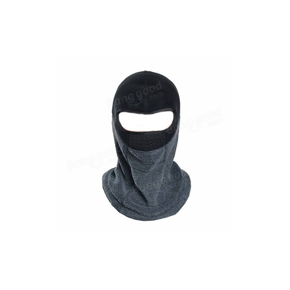 ( Gray) Unisex Outdoor Warm Windproof Cs Fleece Cap Cheek Mask Hat Riding Skiing Hat Hood Dark/Gray 3654657508203