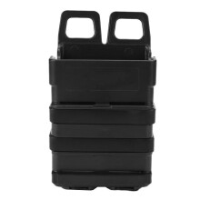 (Black) Hunting Tactical Fast Mag Attach Belt Magazine Pouch 5.56 Molle Holster