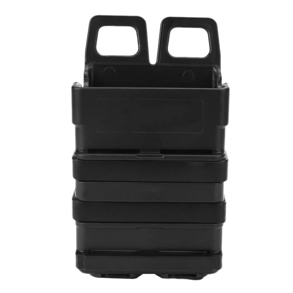 (Black) Hunting Tactical Fast Mag Attach Belt Magazine Pouch 5.56 Molle Holster