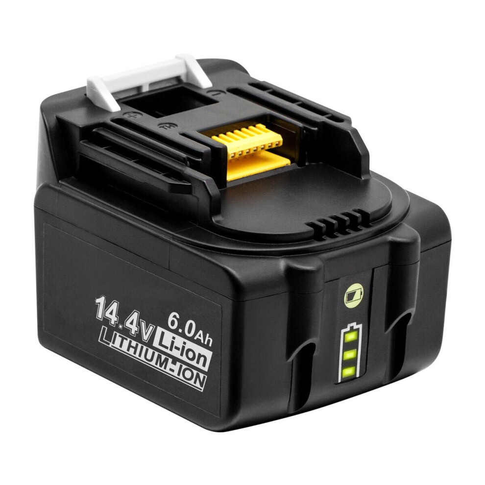 (6.0Ah) LED Light MAK-14.4B-Li 5.0Ah/6.0Ah Power Tool Replacement Battery 14.4V Tool For Makita BL1430 BL1440 BL1450 BL1460