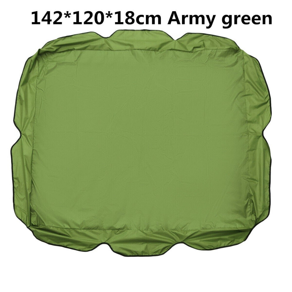 (Green) 142*120*18CM Two-seat Swing Ceiling Canopy Dust-proof Shade Waterproof for Outdoor Courtyard