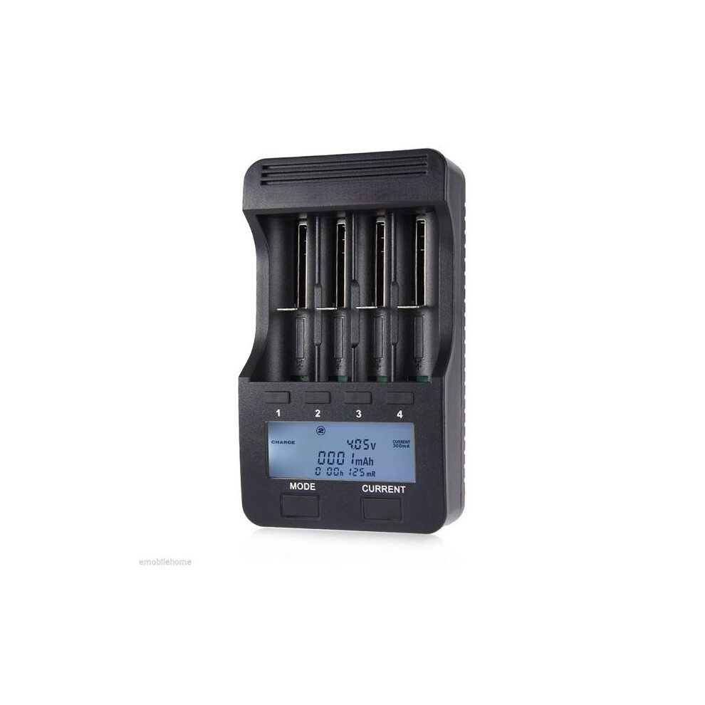 (Eu) Lcd Screen Display Smartest Lithium And Nimh Battery Charger 18650 26650 3654657569129
