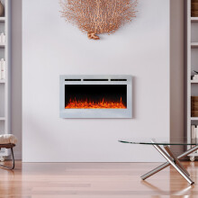 (36 Inch) Electric Wall Mounted LED Fireplace 12 Colours