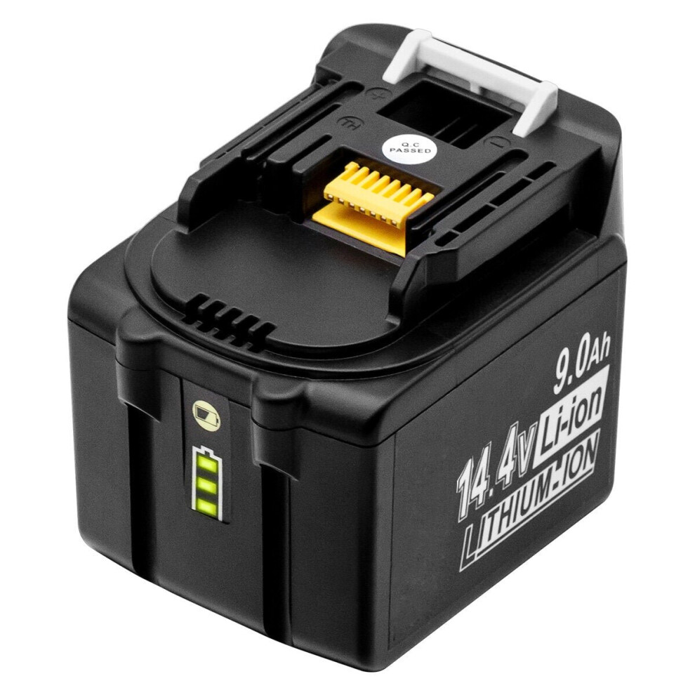 (Upgrade 9.0Ah Version) LED Light MAK-14.4B-Li 9.0Ah Power Tool Replacement Battery 14.4V Tool For Makita BL1430 BL1440