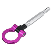 (Purple) Aluminum Track Racing Sports Car Front Rear Tow Hook Ring for Subaru WRX STI BRZ