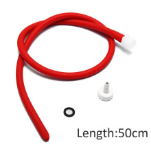 (50cm) 50/100/150cm Long Enema Tube Cleaner Douche Soft Silicone Latex Nozzle Cleaning Silicone Tube
