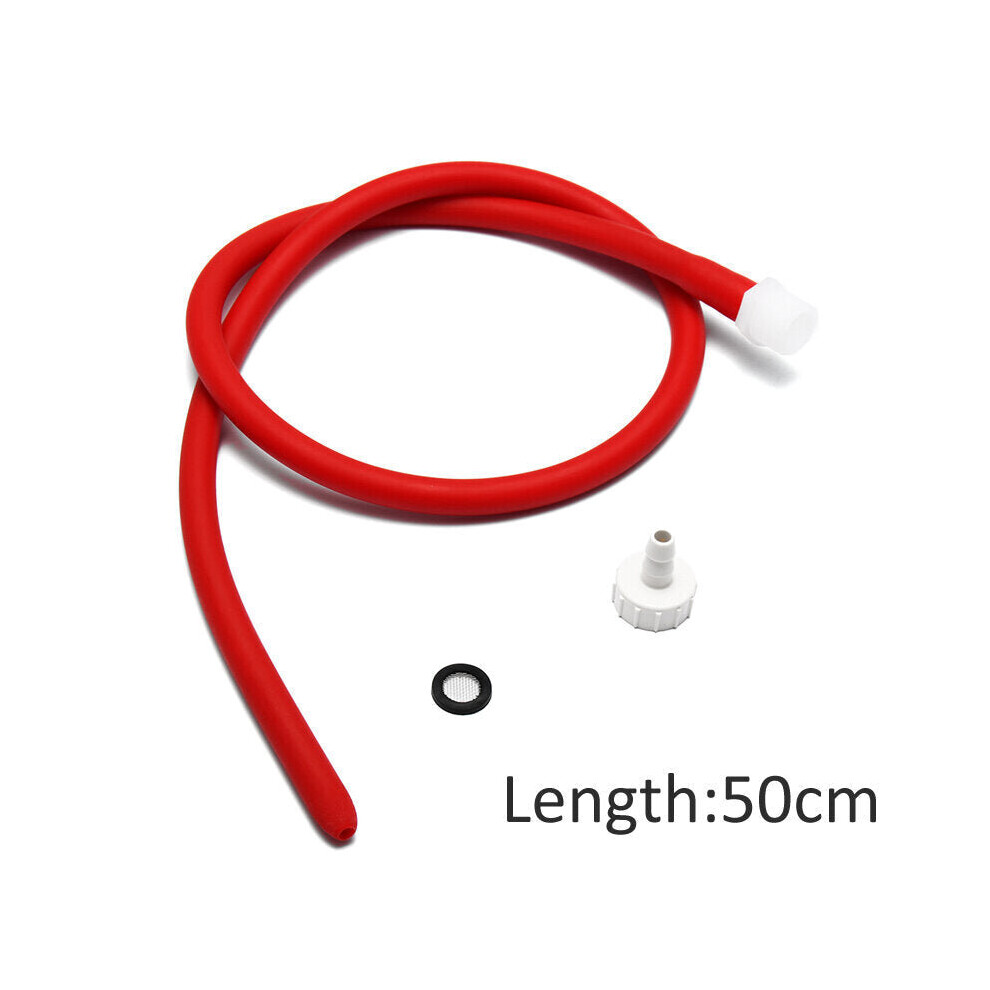 Greenzech (50Cm) 50/100/150Cm Long Enema Tube Cleaner Douche Soft Silicone Latex Nozzle Cleaning Silicone Tube