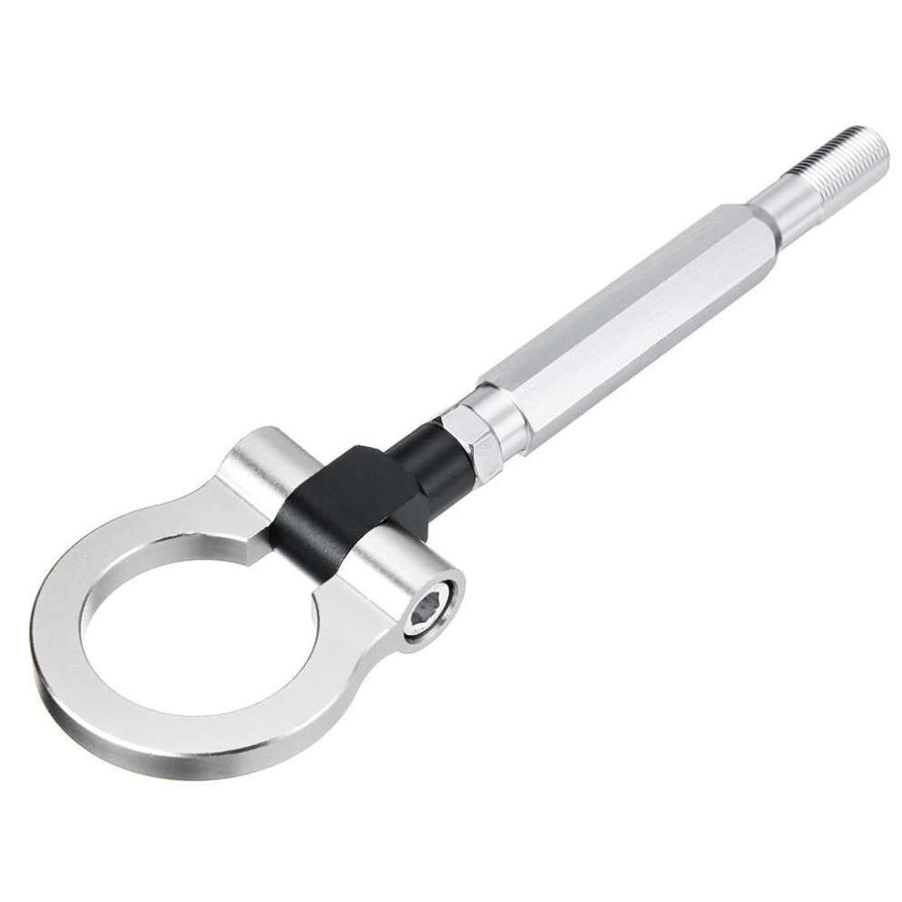 (Silver) Aluminum Track Racing Sports Car Front Rear Tow Hook Ring For Subaru Wrx Sti Brz Silver 6112211860794