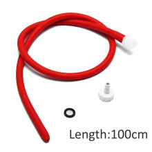 (100cm) 50/100/150cm Long Enema Tube Cleaner Douche Soft Silicone Latex Nozzle Cleaning Silicone Tube