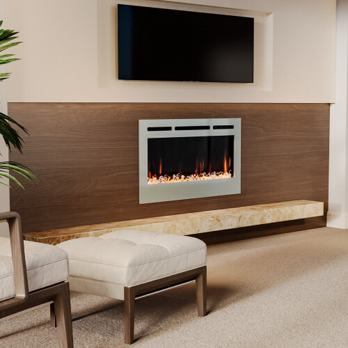 Living And Home (36 Inch) Electric Wall Mounted LED Fireplace 12 Colours 1