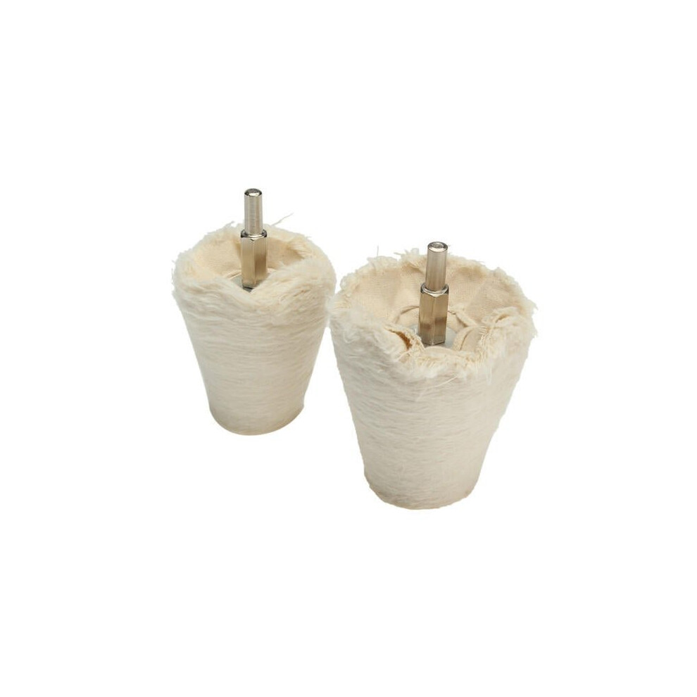 2pcs Polishing Wheel 50mm 75mm Cone Shaped Wheel