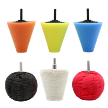 (6pcs) 5/6/7 Pcs Car Polish Buffing Cone Pads with Polishing Ball Pad For Wheel Corner Drill Kit