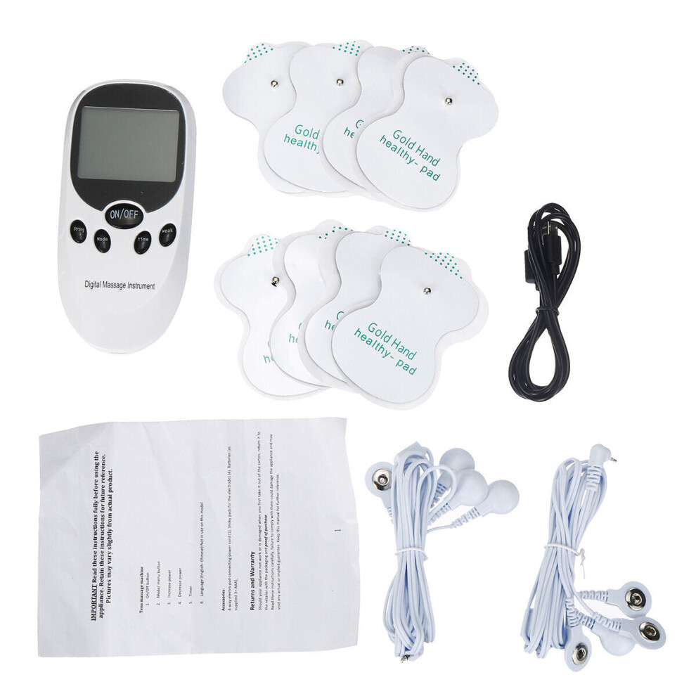 Greenzech Muscle Stimulator Electric Massager Machine Dual Channel Acupuncture