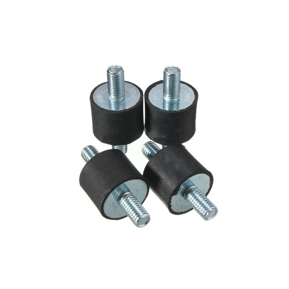 4pcs M8 20x25mm Rubber Shock Absorber Rubber Vibration Isolator Mounts