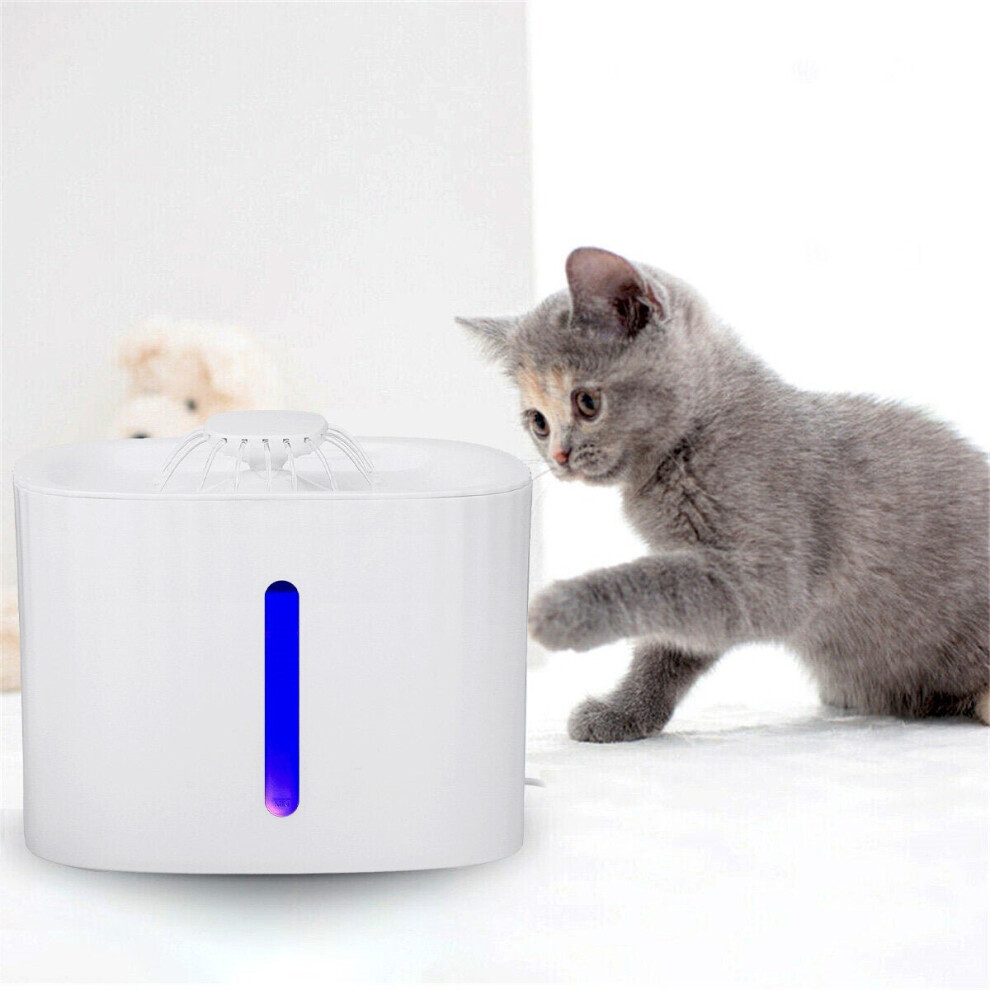 (Type B) Pet Drinking Fountain LED Luminous Visual Autoxic Drinking Fountain Water Circulation Dog Watering Machine