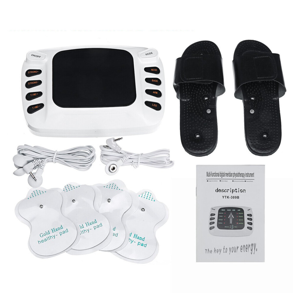 Greenzech (Eu Plug, Shoes Model) Electric Full Body Pulse Tens Acupuncture Therapy Massager