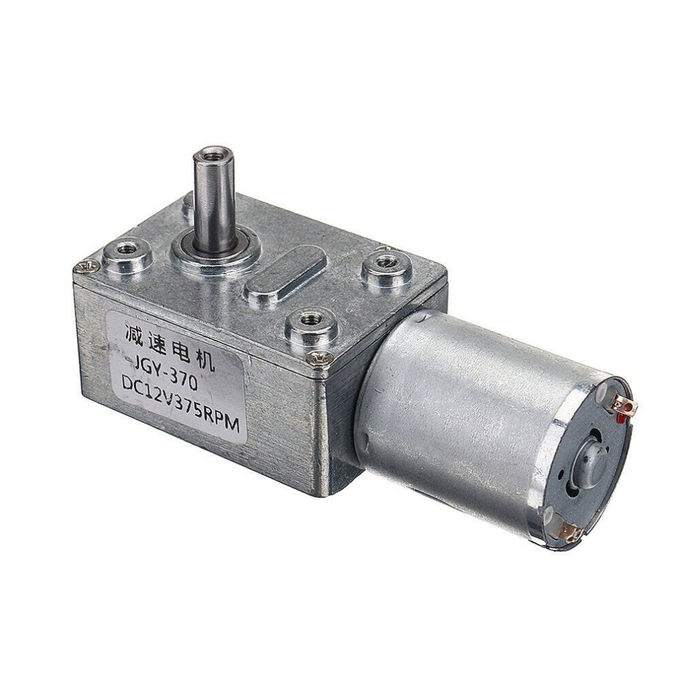 (25RPM) DC 12V Micro Motor Reversible High Torque Turbo Worm Geared Motor
